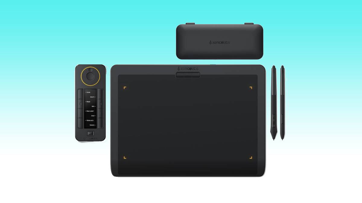 Top Picks for the Best Drawing Tablet: A black tablet with a stylus and a pen.