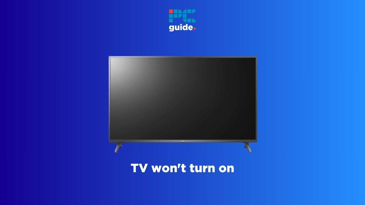 A TV that won't turn on.