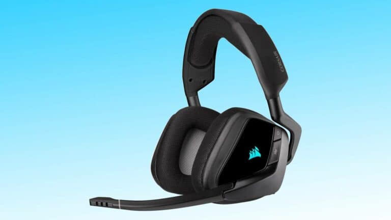 Experience immersive gaming with the Corsair VOID ELITE RGB wireless gaming headset available on Amazon.