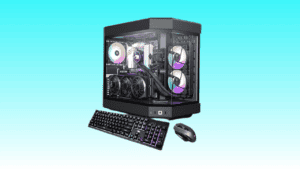 A computer case with a keyboard and mouse available on Amazon.