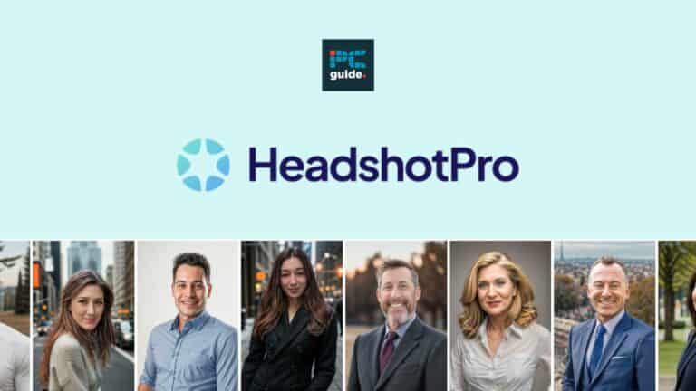 PCGuide review of AI-generated photo service HeadshotPro.