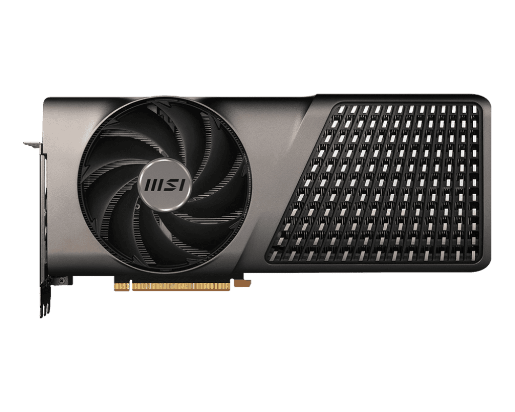 MSI EXPERT GeForce RTX 4080 graphics card with a single fan and vented cover design.