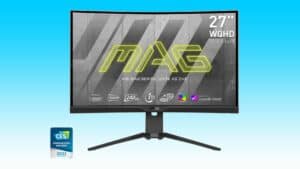 A MSI monitor with the word mag on it.