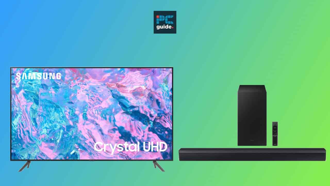 Samsung 4K Smart TV bundle includes Soundbar, wireless subwoofer, and a $200 discount