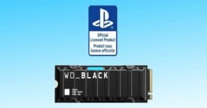 A Western Digital 1TB SD card with the PS4 logo on it.