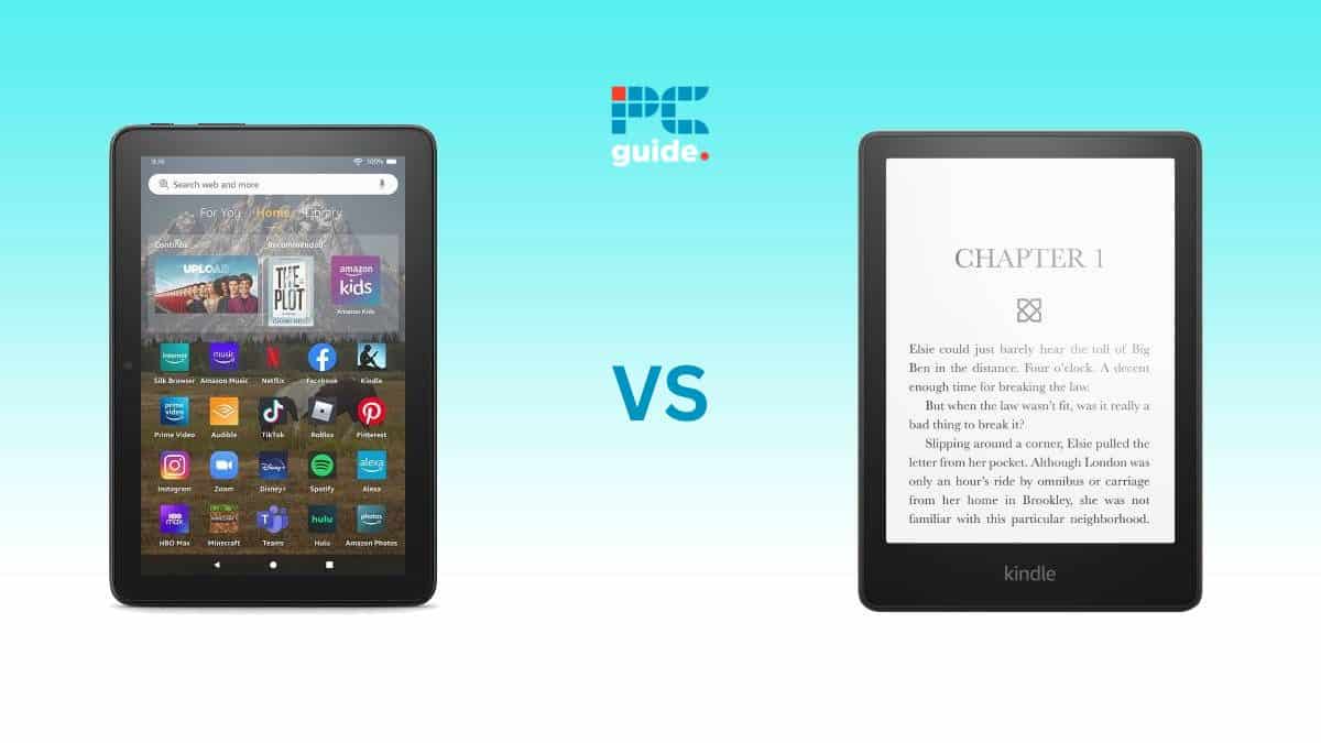 Comparing the Kindle Fire tablet with the traditional Kindle e-reader.