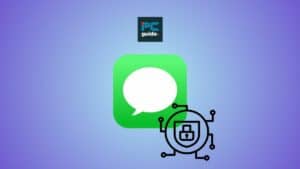 iOS 17.4 iMessage PQ3 quantum security update explained - what does it mean? Image shows the iMessage logo on a purple gradient background.
