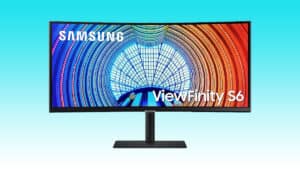 Samsung UltraWide curved monitor, the veyron s5, offers an immersive viewing experience.