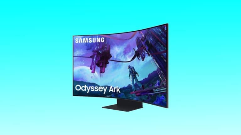 Samsung's Odyssey Ark curved TV.