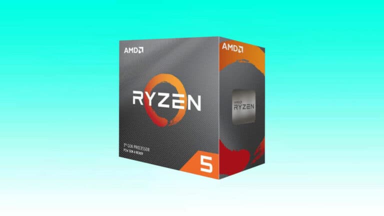 AMD Ryzen 5 3600 Unlocked Desktop Processor retail box.