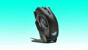 Wireless gaming mouse with customizable rgb lighting and ergonomic design.