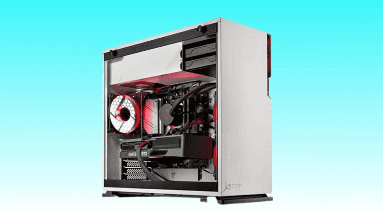 A white Gaming PC tower.