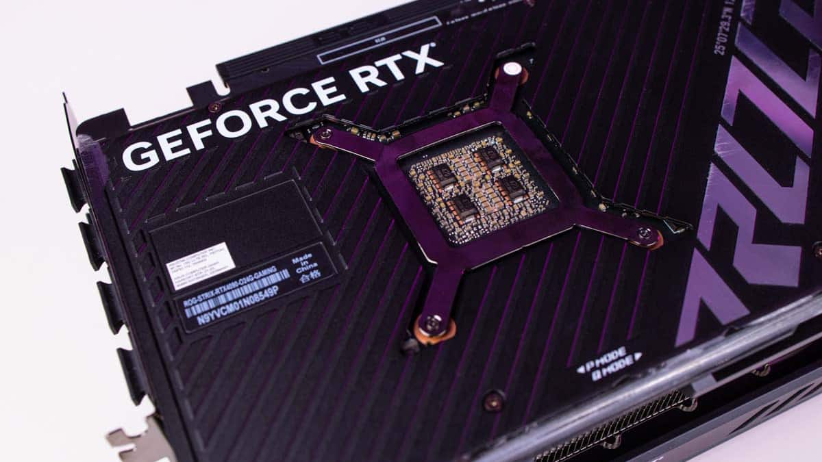 Close-up of an Nvidia RTX 4090 graphics card with a visible heatsink and brand logo, showcasing its worth it features.