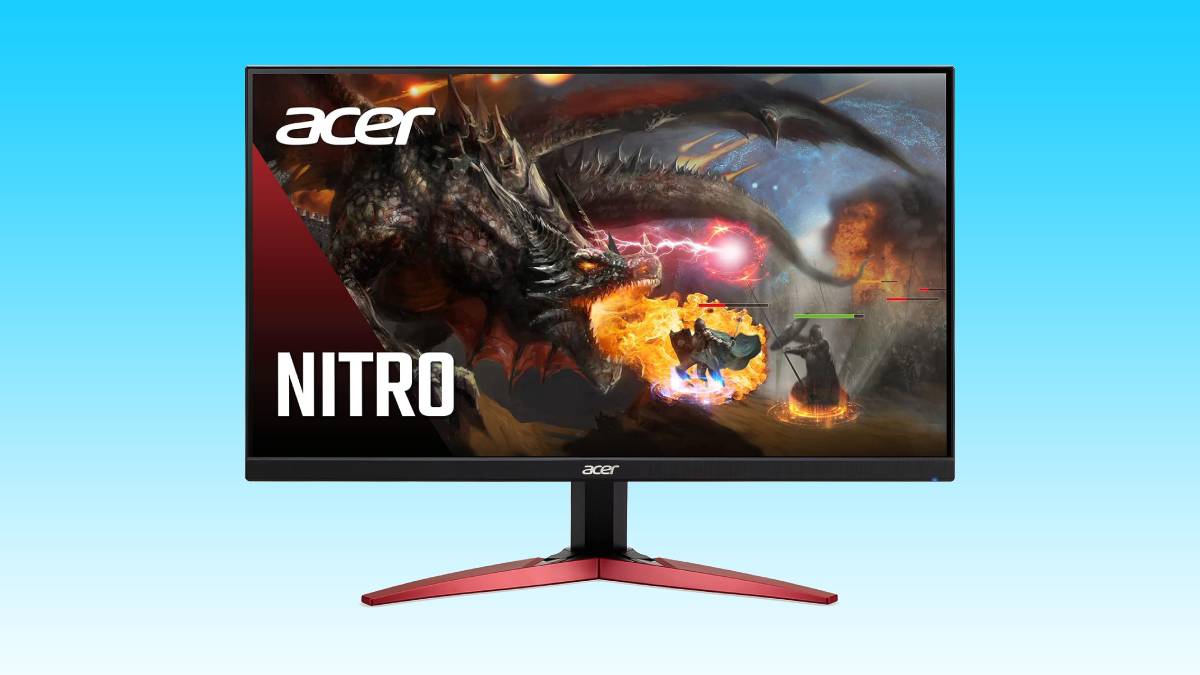 Acer Nitro 1080p 165Hz gaming monitor features in Amazon deal
