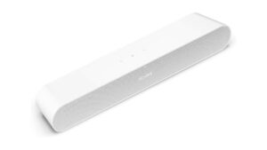 White Sonos Ray soundbar on a white background.