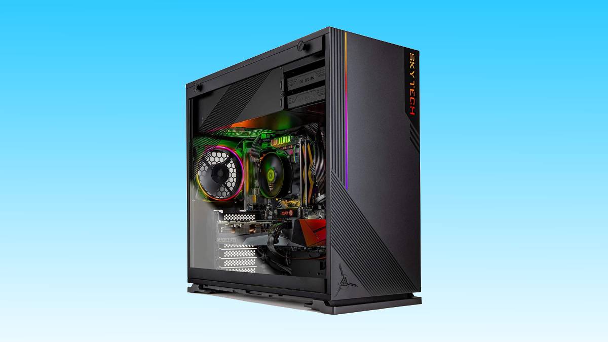 Skytech Gaming Skytech Azure Gaming PC Desktop, with an Intel Core i5 10400F 2.9 GHz CPU and RTX 3060 GPU discounted in Amazon's Big Spring Sale