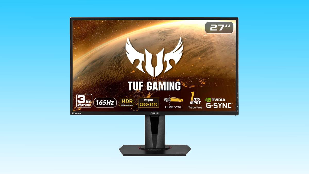 ASUS TUF Gaming 27" 2K HDR Gaming Monitor under $250 in Amazon Big Spring Sale