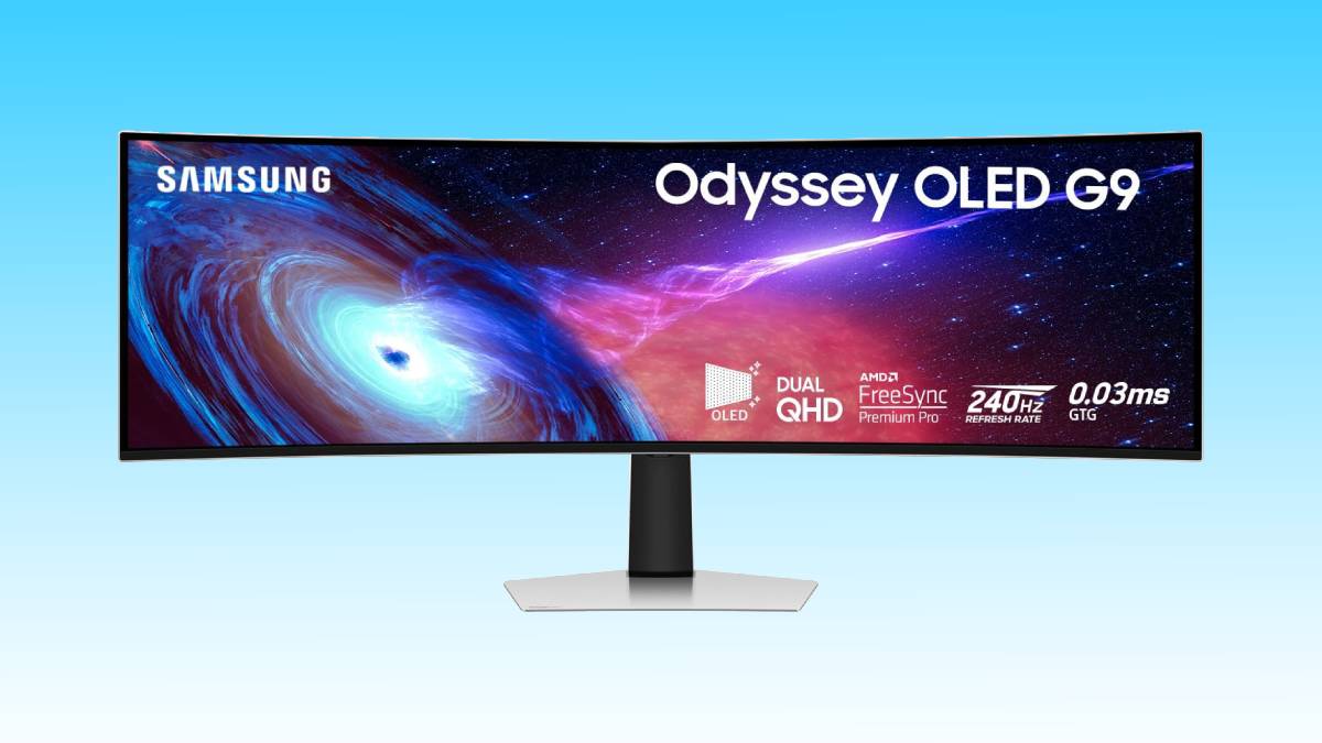 SAMSUNG 49" Odyssey G93SC Series OLED 240Hz Curved Gaming Monitor discounted in Amazon deal