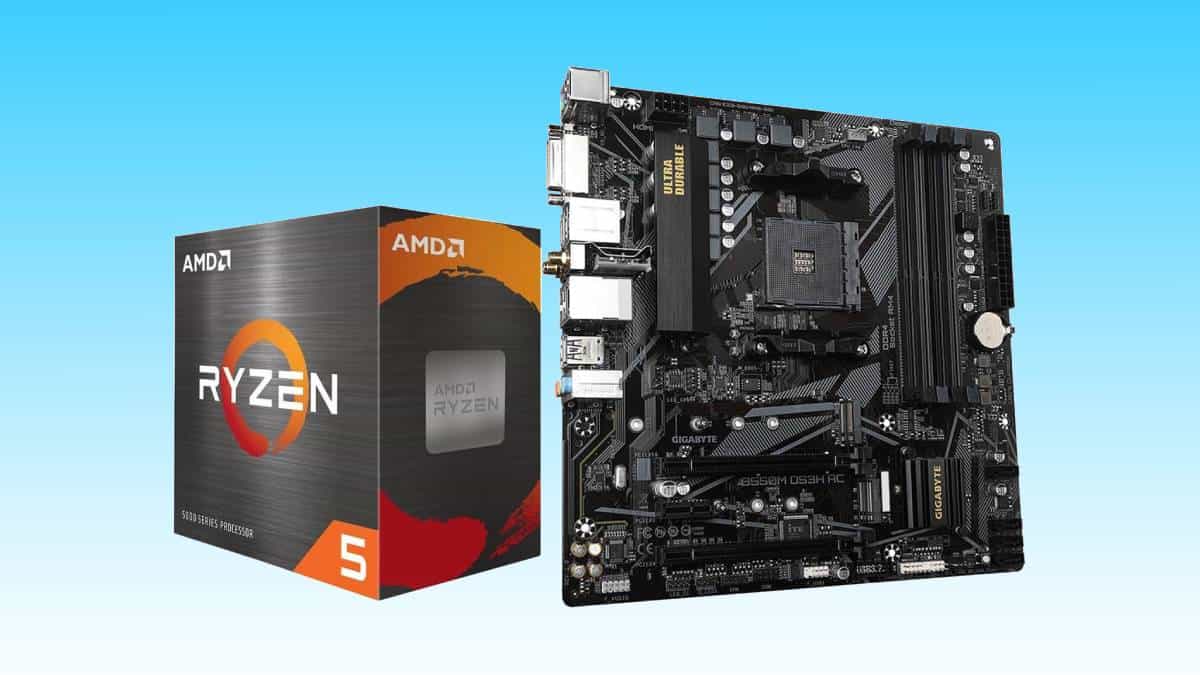 AMD Ryzen 5 5600 CPU and GIGABYTE B550M DS3H AC Gaming Motherboard get discounted in Amazon bundle deal