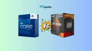 Intel Core i9 14900KS and AMD Ryzen 7 5800X3D processors in a head-to-head comparison.