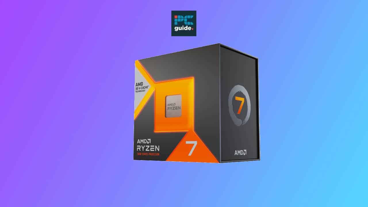 Product packaging for an AMD Ryzen 7 7800X3D bundle processor.