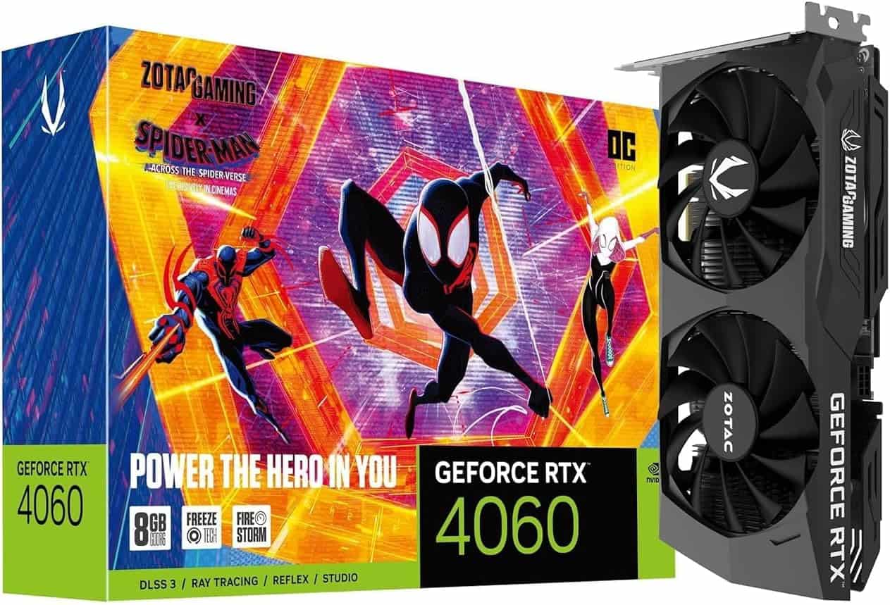 RTX 4060 Ti Zotac Spider-Verse