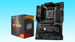 Amd Ryzen 7 processor alongside an MSI motherboard for your gaming PC build.