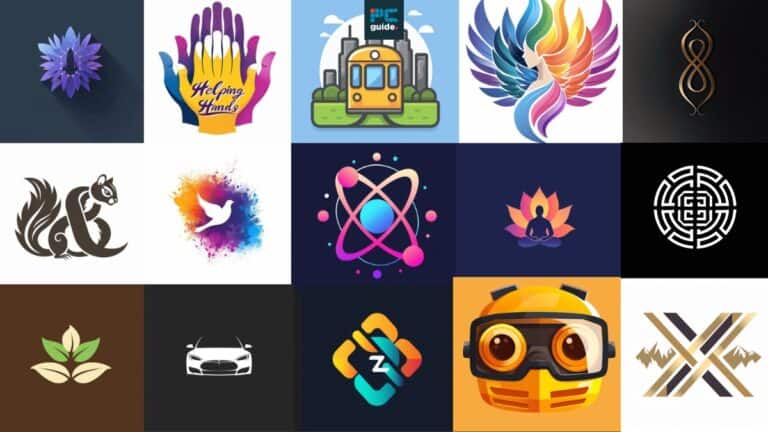 A collage of various stylized icons and logos representing different concepts and entities, including those from midjourney projects.