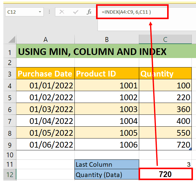 Find Excel's last column with data