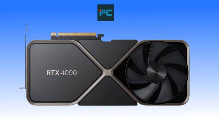 The rtx 5090 with a fan attached for efficient cooling.