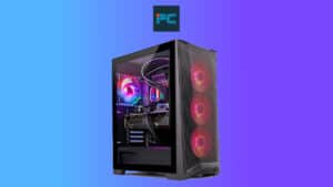High-performance RTX 4060 Ti gaming pc with rgb lighting and transparent side panel.