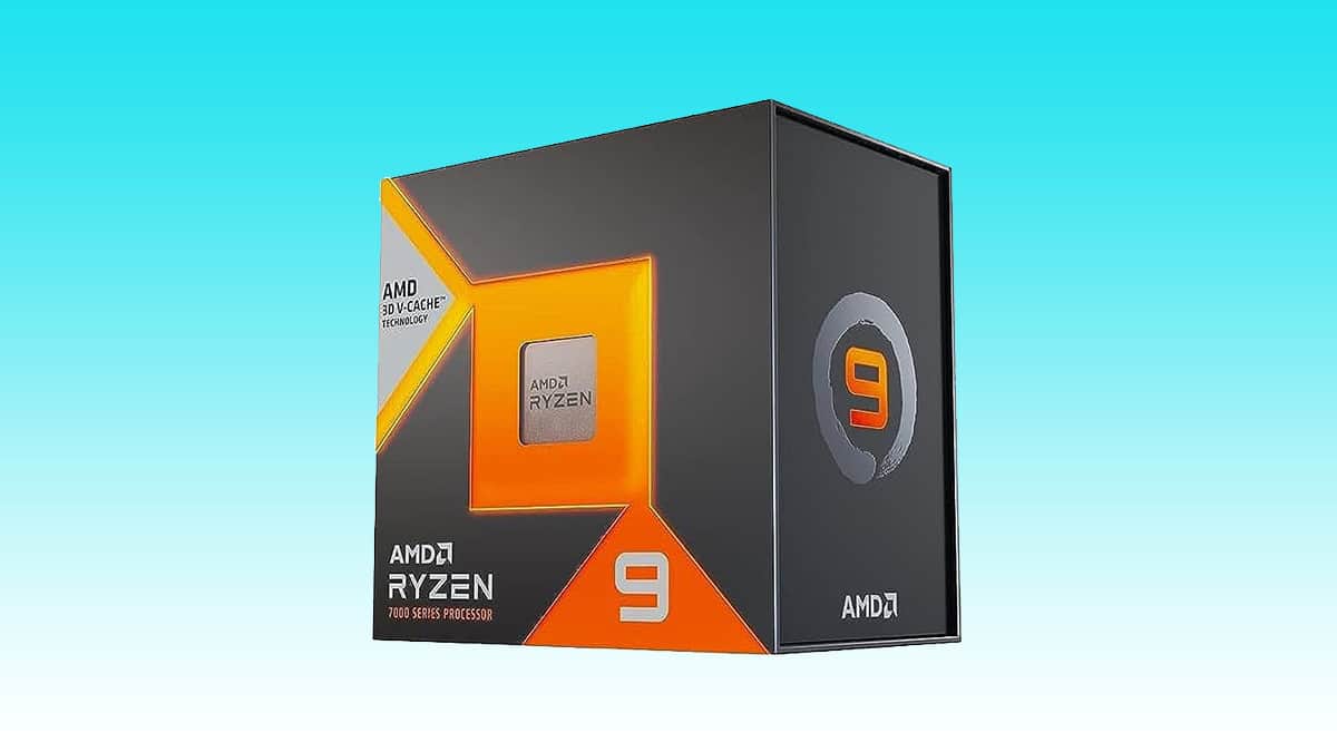 Boxed amd ryzen 9 processor with a blue gradient background and Auto Draft.