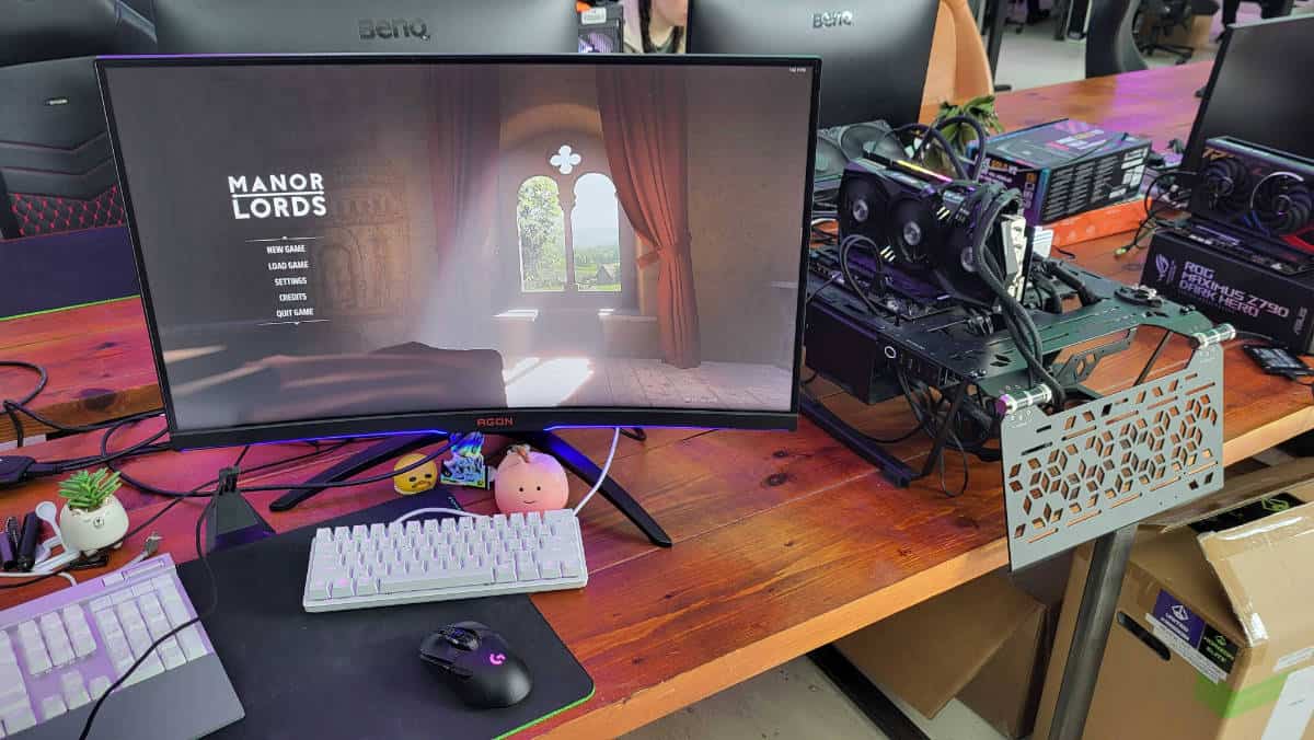 Our test setup running Manor lords, source: PCGuide