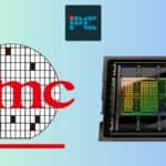 TSMC logo and Ada die together on a gradient background
