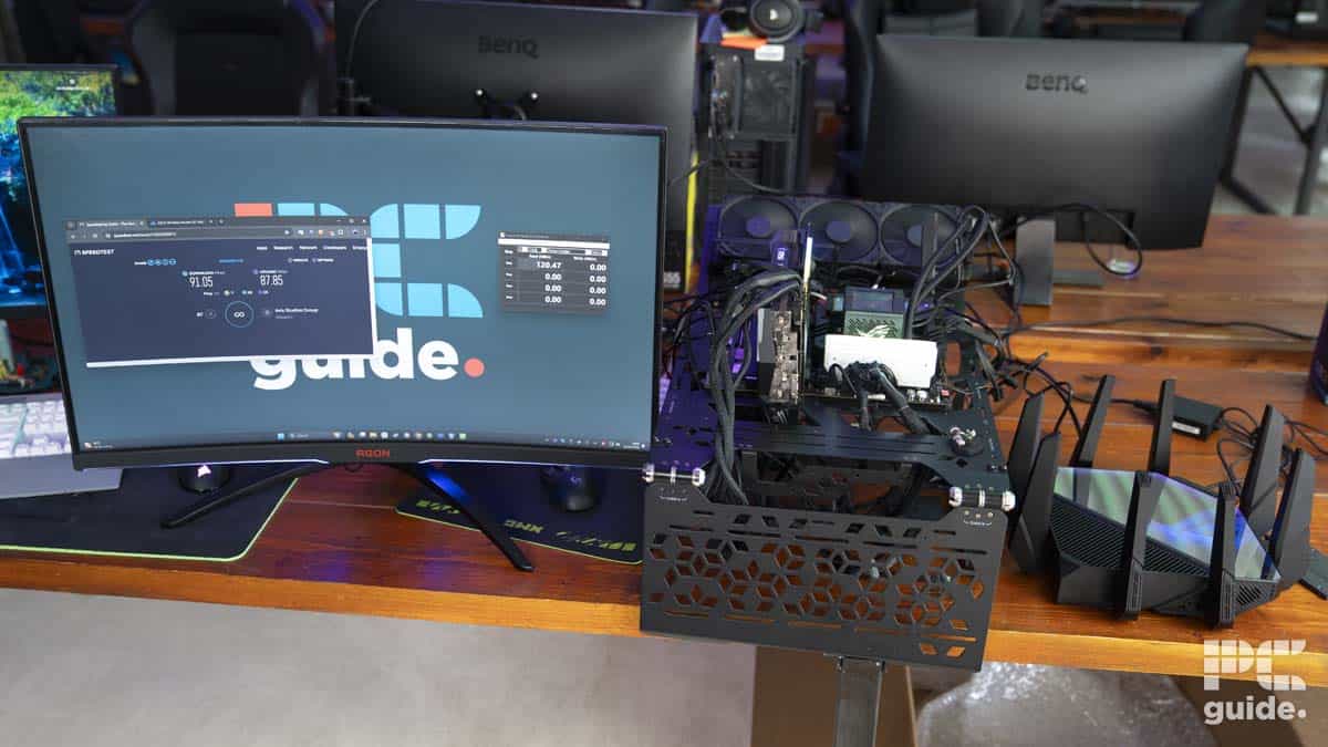 Internet and SSD speed testing © PCGuide
