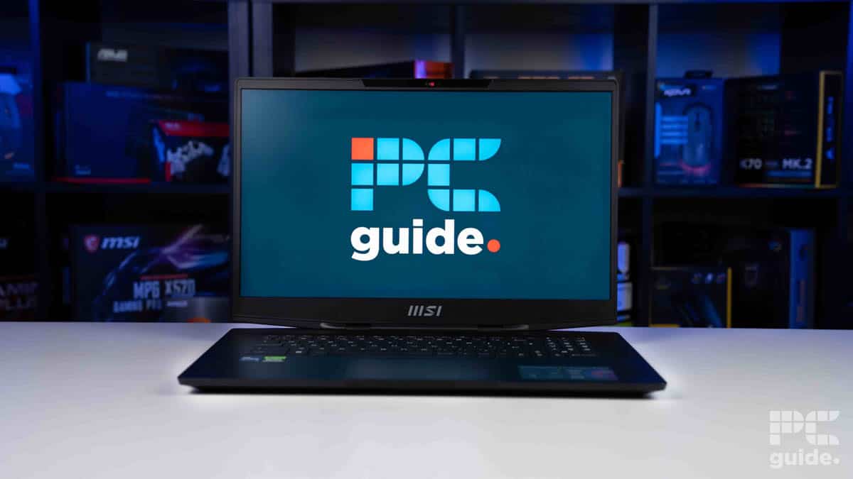 MSI Stealth 17 Studio A13V logo, source PCGuide
