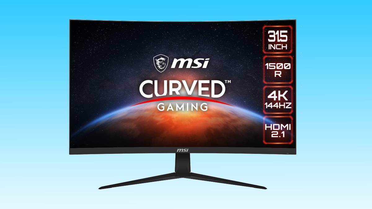 MSI G321CU 4K 144Hz Gaming Monitor gets a discount in Amazon deal