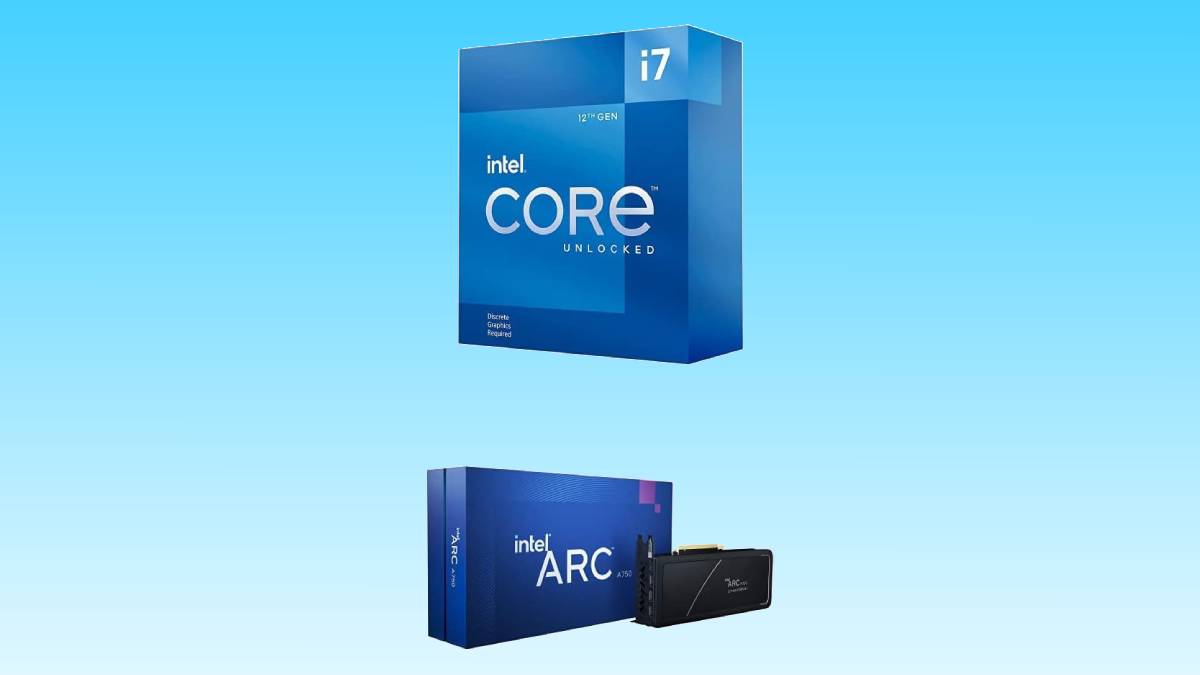 Amazon bundle deal featuring Intel Core i7-12700KF with Intel Arc A750