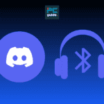 The image shows the Discord logo on a blue background below the PC Guide logo