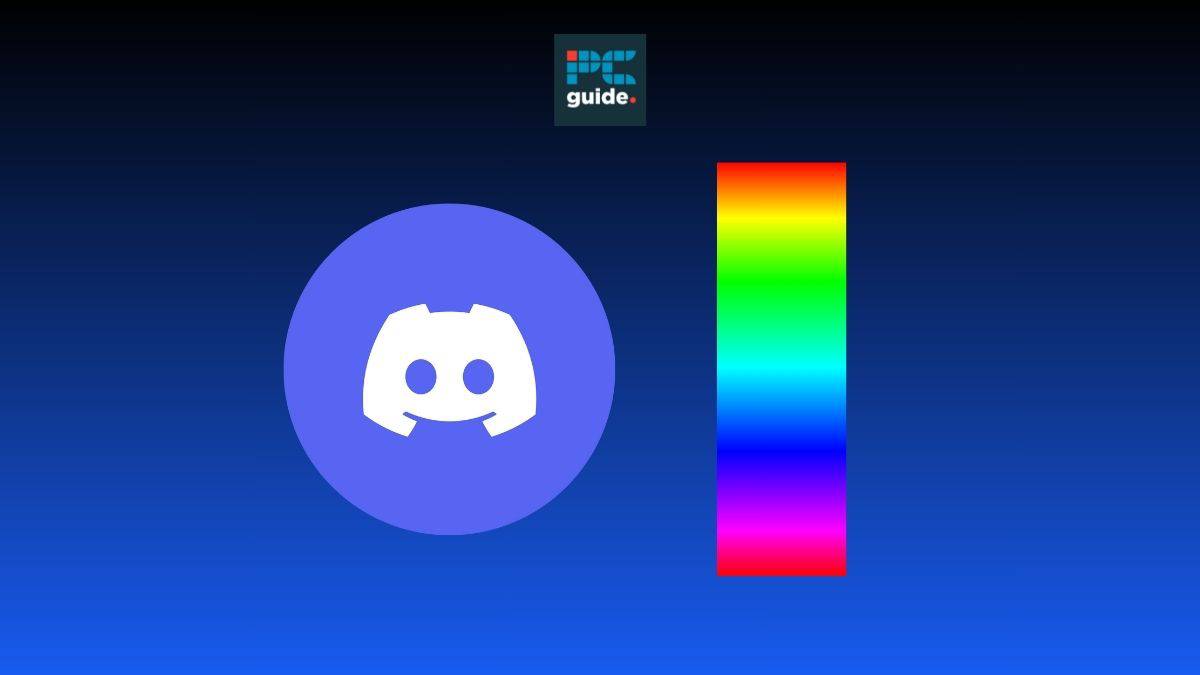 The image shows the PC Guide above the Discord logo on a blue background