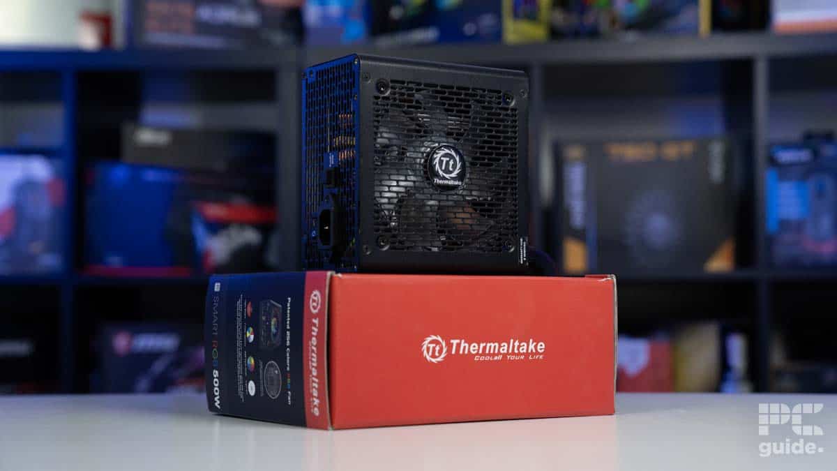 Thermaltake Smart RGB 500W on top of box © PCGuide