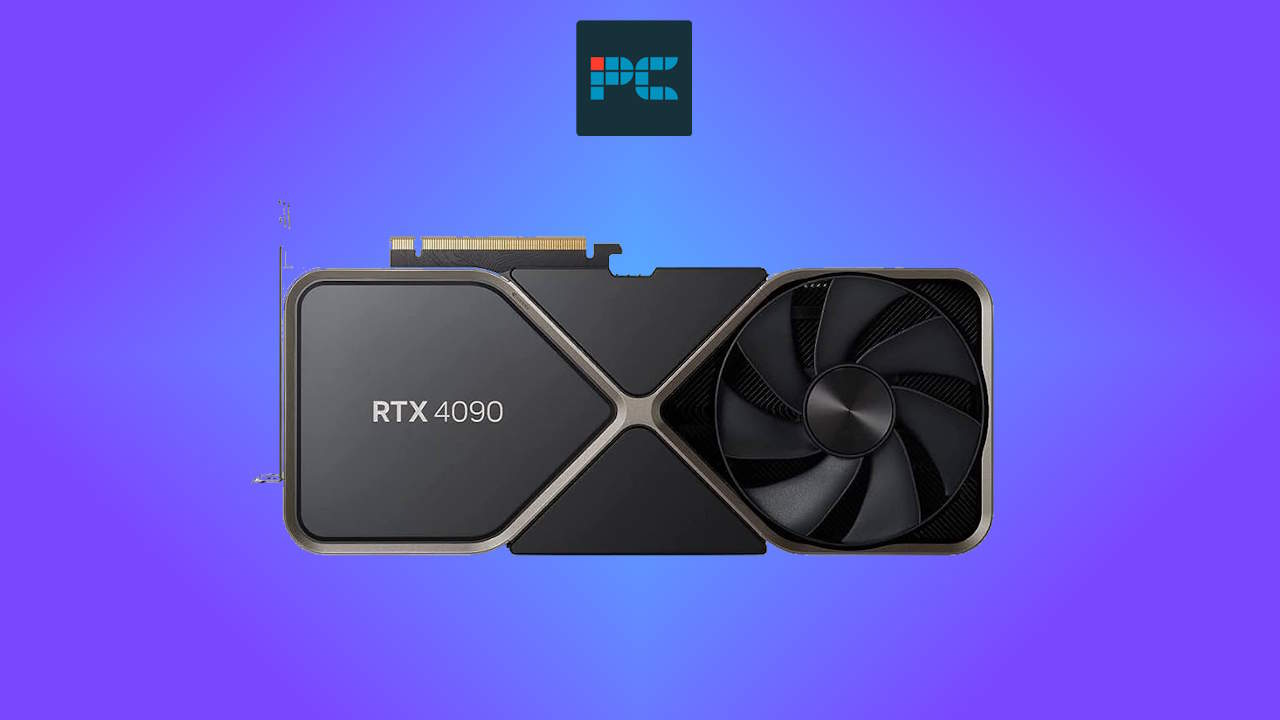 Nvidia graphics card, prices increasing, against a blue background.