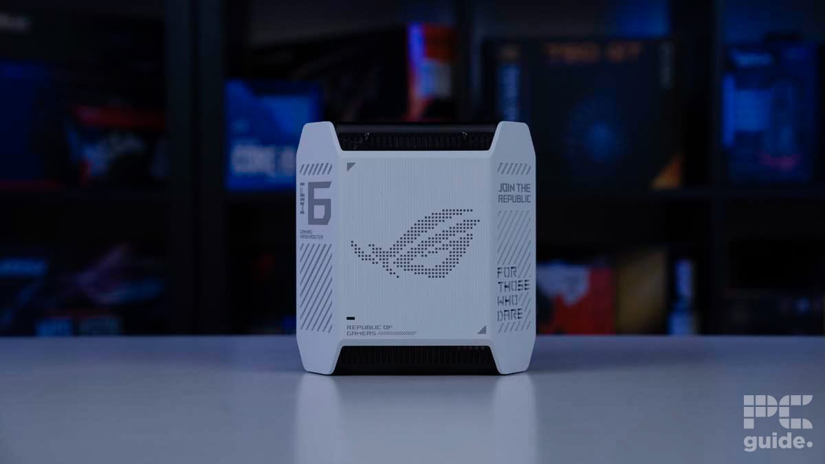 ASUS ROG Rapture GT6 router front, Image by PCGuide
