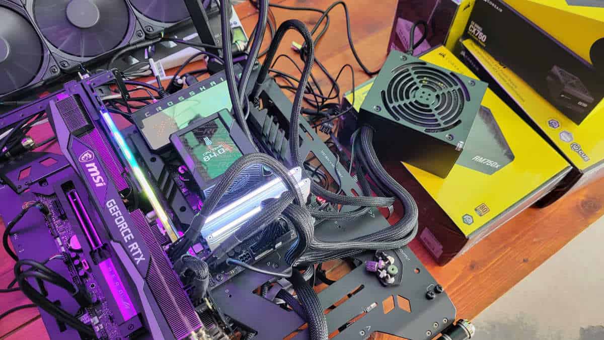 Corsair CX750 testing at full load