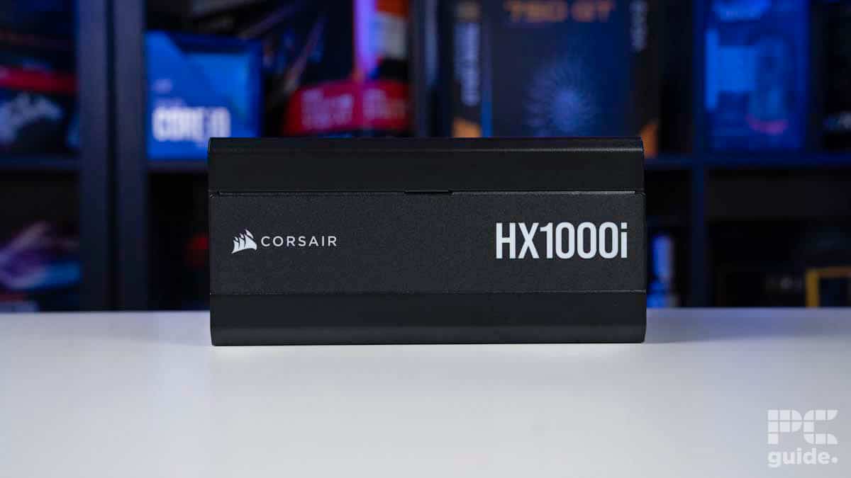 Corsair HX1000i logo side, source PCGuide