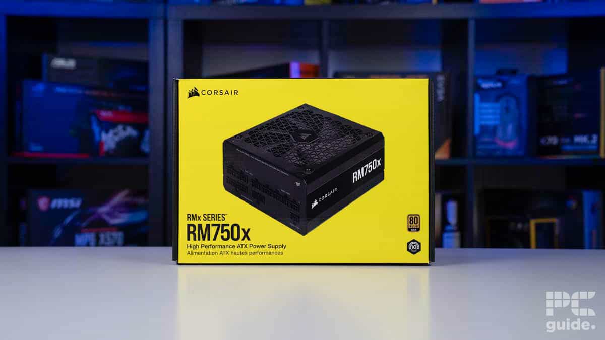 Corsair RM750x box, Image by PCGuide
