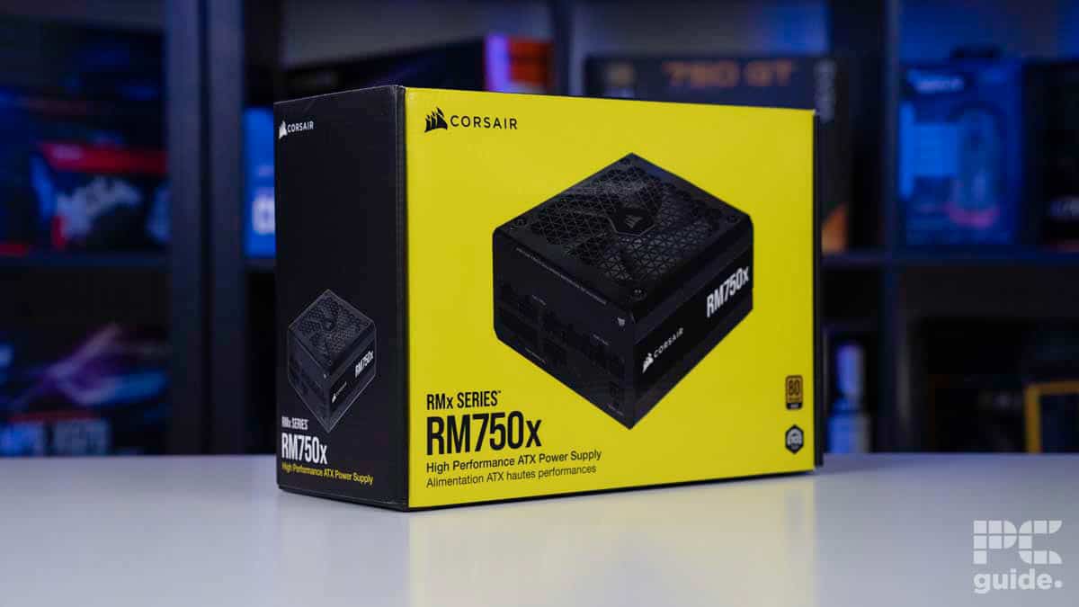 Corsair RM750x box profile, Image by PCGuide
