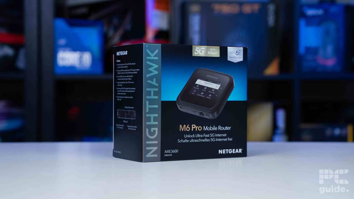 Netgear Nighthawk M6 Pro MR6450 box profile, source PCGuide