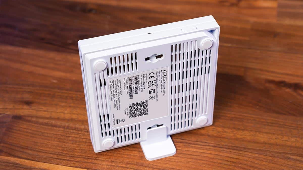 ASUS AX3000 RT-AX57 Go bottom vents, Image by PC Guide