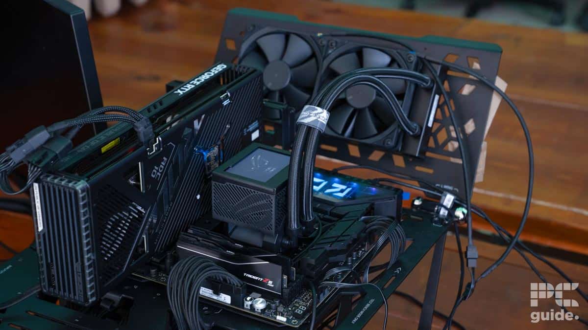 ASUS Ryujin III 240 in test bench set up